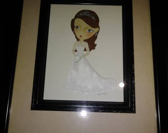 Wedding picture of Kate Middleton.