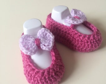 Hand made baby girl Mary Jane shoes