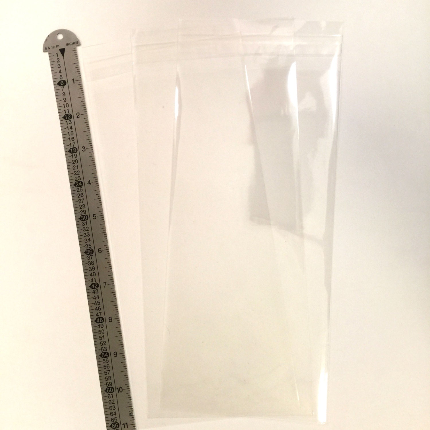 100 CLEAR SLEEVES for 10 single greeting cards or