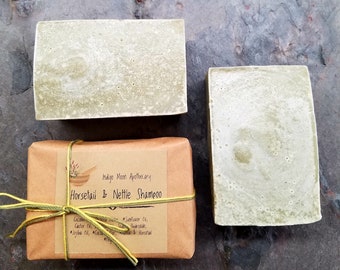 Horsetail & Nettle Shampoo Bar, Vegan Shampoo, Solid Shampoo Bar, Eco Friendly Shampoo, Natural Shampoo, Sulfate Free, Dreadlock Shampoo