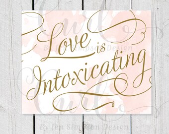 Love is intoxicating | Etsy