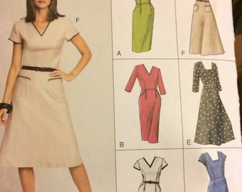UNCUT Vogue 7688 Misses' Dresses size 12-14-16, Bust 34-38 inches UNCUT Complete Sewing Pattern