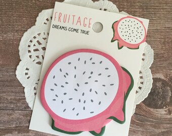 Pitaya Dragon Fruit Sticky Notes - Self Stick Note - Kawaii Stationery