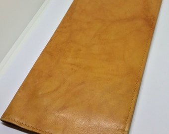 Vintage Wallet / Soft Leather / Retro Bi Fold Wallet / Breast Pocket Style / Travel Documents / Card Holder / Gentlemen /Carryall Accessory