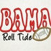 Alabama Football Applique Embroidery Design (71) Instant Download