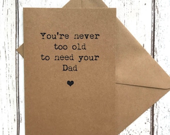 Dad birthday card, fathers day card, funny fathers day card, dad card, dad card funny, card for dad, dad birthday, funny dad card