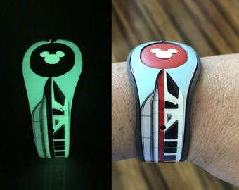 Glow in the Dark Magic Band Decal | Monorail MagicBand 2 Decal | Magic Band 2.0 Skin | RTS Ready To Ship | Fits Child & Adult MagicBands