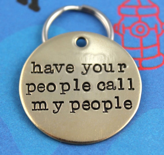 Custom Dog Tag Unique Pet ID Tag Handstamped Nu Gold Dog