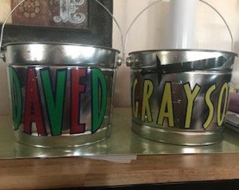 Personalized Metal Bucket