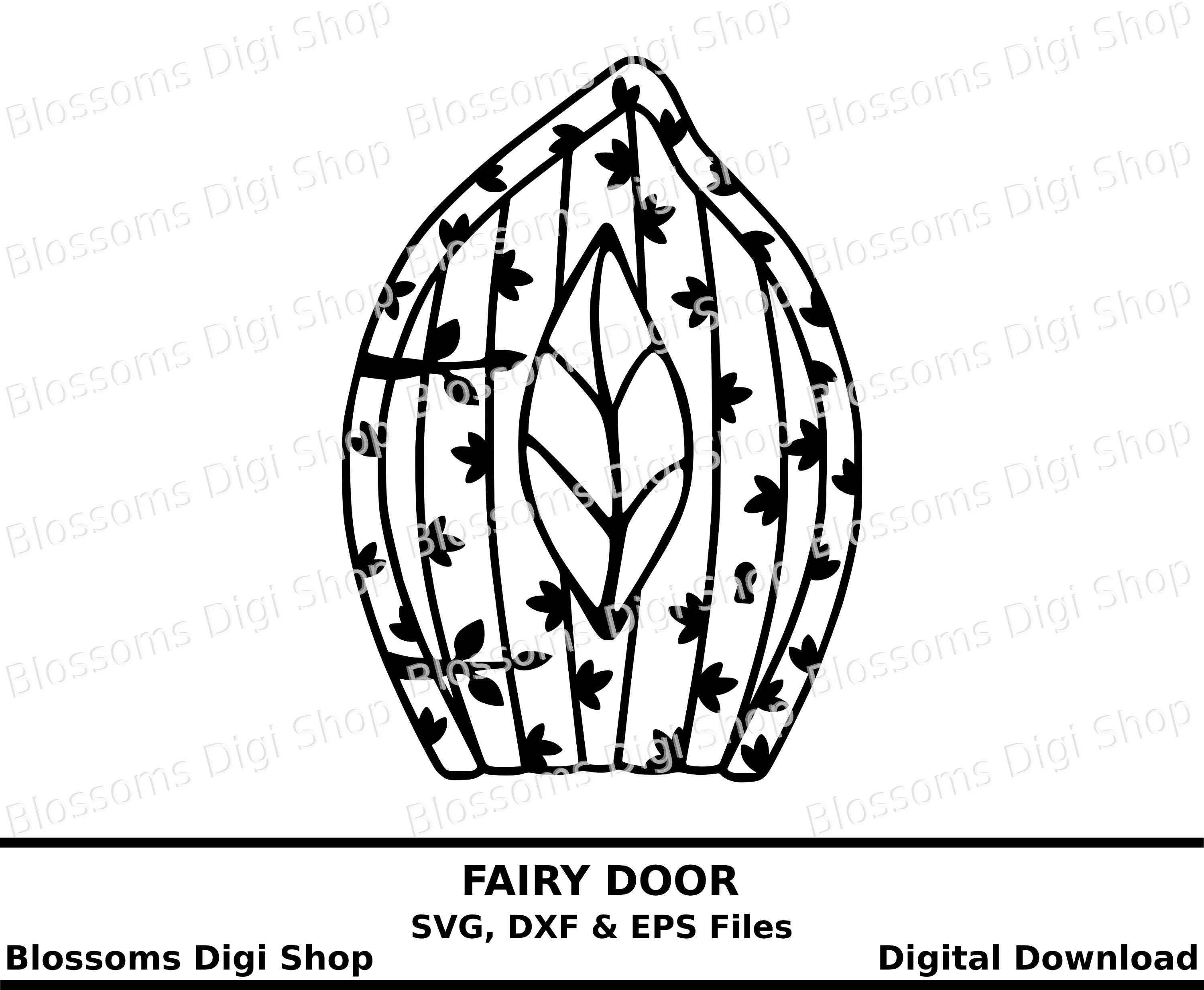 Download Fairy door svg digital download gnome door pixie door eps