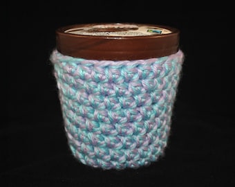 Ice Cream Cozy// Pint Size// Choose your favorite color// great gifts// Ice cream lovers