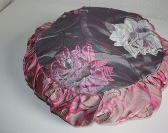 Yoga Pillow-Flower form Yoga Medikissen Meditation Pillow Pink Pink Silver Kundalini Hatha Pouf Yoga Yoga Accessories