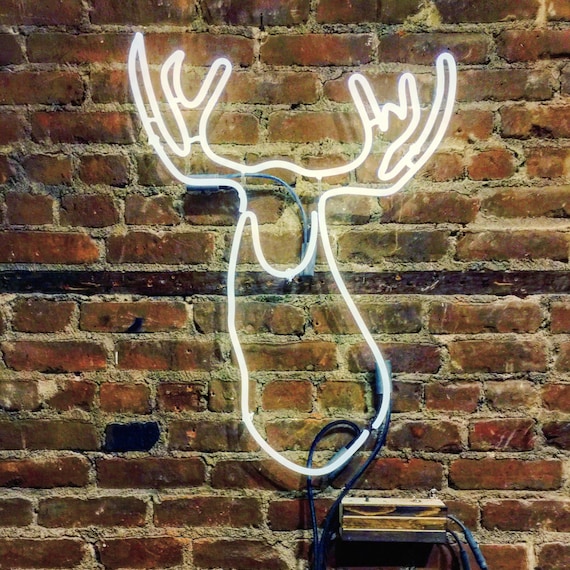Wee Moosey Neon Sign, Ready-made