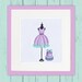 Buy 2 get 1 free Cross Stitch Pattern PDF Coquette dress pattern Оriginal gift lilac turquoise decor girls for beautiful clothes pattern