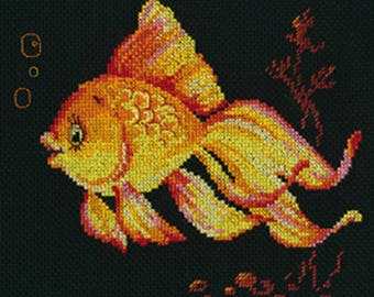 Counted cross stitch kit 0-92 pour débutant/enfant 18x16 cm