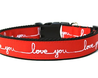 valentines day dog collars