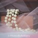Ivory Pearl Strand Necklace Baby Girl Photography Prop Cream Cake Smash First Birthday Flower Long Newborn Photo Costume Jewelry Princess