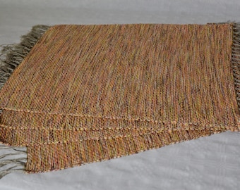 Set of 4 Handwoven Placemats Linen Placemats Table Placemats