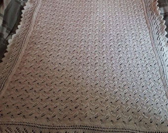 Baby shawl - handknitted