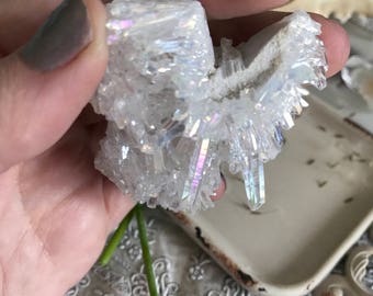 Angel Aura Quartz, Aura Quartz, Quartz cluster