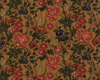 Moda HARVEST HILL Quilt Fabric 1/2 Yard By Kansas Troubles Quilters - Gold 9550 12