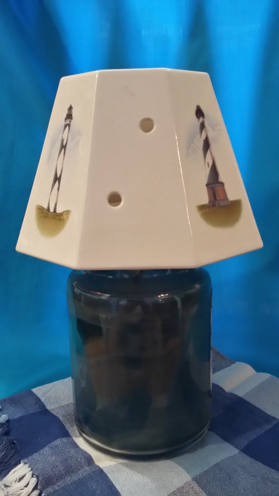 Lighthouse Ceramic Lamp Shade with Candle Included Sale