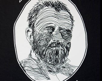 I'm Gonna Get Drunk Like Ulysses S. Grant Back Patch / Embroidered / Iron on / Jacket Badge / Drinking / Drunk / 18th President / Patch Only
