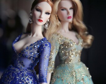 dress for fashion royalty , Poppy Parker, Silkstone Barbie, fr2 , 12'' Fashion Doll , Fr1