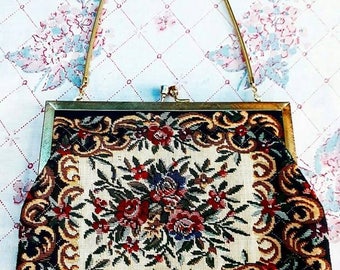 Vintage tapestry purse