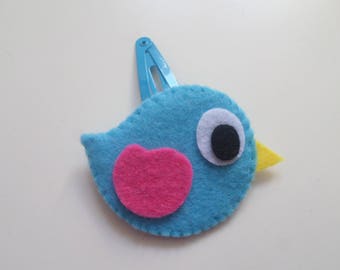 Felt hair clip "Zachary" Bird Collection