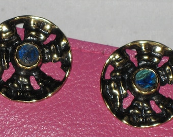 Pentti Sarpaneva clip on stone earrings FROM OLD STOCK, never been used, from Finland