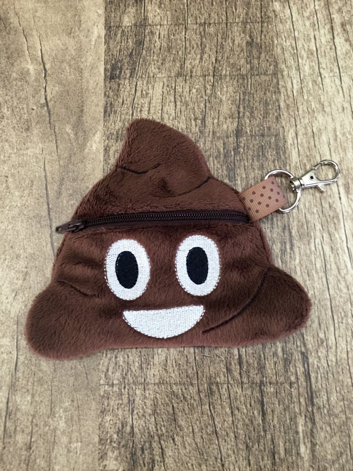 Poo Poop Emoji Coin Purse Zipper Pouch