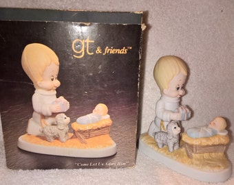 1983 GT & Friends Figurine - "Come Let Us Adore Him" - Possible Dreams Ltd.