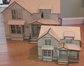 Crockett Victorian Dollhouse Kit 1/4" Scale