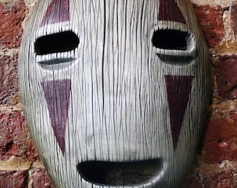 Studio Ghibli Spirited Away No-Face Mask Wall Hanger With Carved Wood Finish