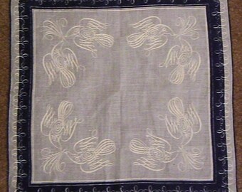 Vintage Designer Tammis Keefe Birds Hankie