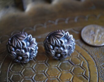 Antique Earrings - 1950s STERLING SILVER Earrings