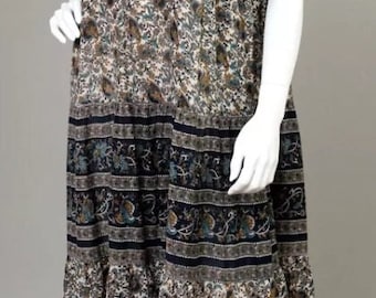 Vintage 70s Indian gauze hippie boho ethnic festival dress