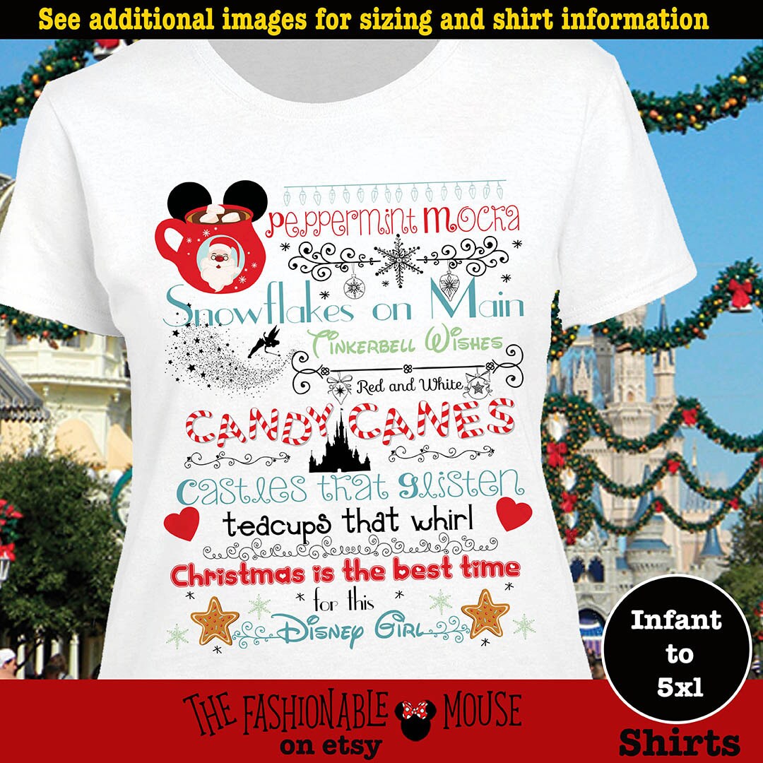 disney xmas shirts