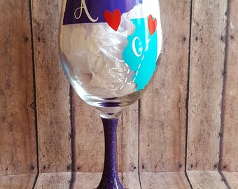 Never too far to Wine Together!! Glitter Stem