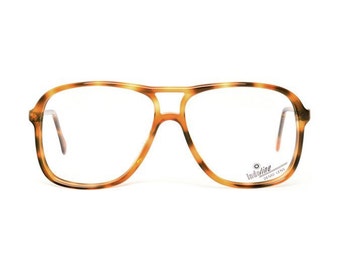 vintage aviator eyeglasses - brown tortoise shell glasses - small to oversized aviators (3 sizes) - originally 80s aviators