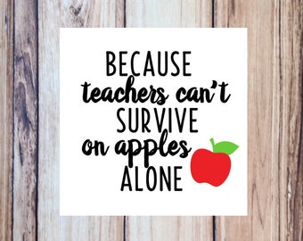 Teacher apple | Etsy