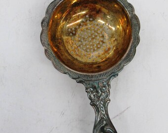 Vintage Tea Strainer Filter Infuser Prima Sweden Silver Plated