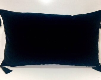 Luxury Black Throw Pillows, Velvet Pillow Cover, Black Pillows, Velvet Pillows, Decorative Pillows, Cushions, Black Velvet Pillow Covers