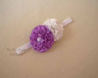 Ruffled flower headband