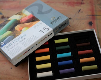 Box of 15 Rembrandt Soft Pastels and Box of 12 Prismacolor NuPastels BRAND NEW