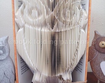 Owl book folding pattern