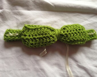Green Big Bow Headband