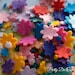 Mixed Mini Felt Flower Packs, Mixed Coloured Flowers, Die Cut Craft Embellishments