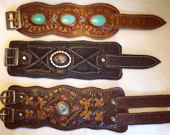 Secret Pocket Leather Cuff Bracelet